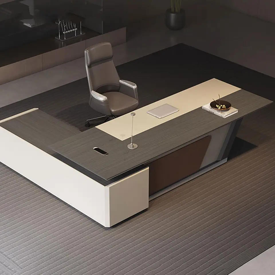 YZABEL 78 inch Corner Executive Desk with Drawers and Lateral File Cabinet, Home Large Study Room Computer Desk Sturdy Writing Table Business Furniture Set Workstation for Home Office