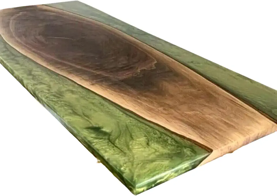 Handmade Entryway Table, Unique Hallway, Green Table, Custom Live Edge Color Table, River Green Table, Luxury Desk, Kitchen Table, Gift Home, House Table, Bar Table, Unique Home Gift (40x80 inch.)