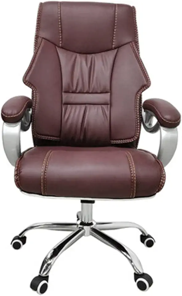 Home Work Chair Boss Chair Leather Office Chair Adjustable Lumbar Support Knob and Tilt Angle High Back Comter Desk Chair Built in Inner Spring for Comfort and Ergonomic Design for Lumbar Support