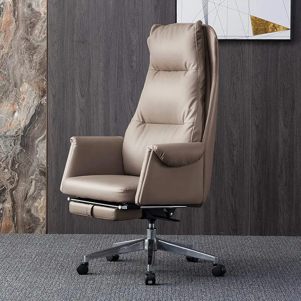 Boss Chair Leather Seat Swivel Chair Computer Chair Home Business Leather Chair Reclining Office Chair Vision,