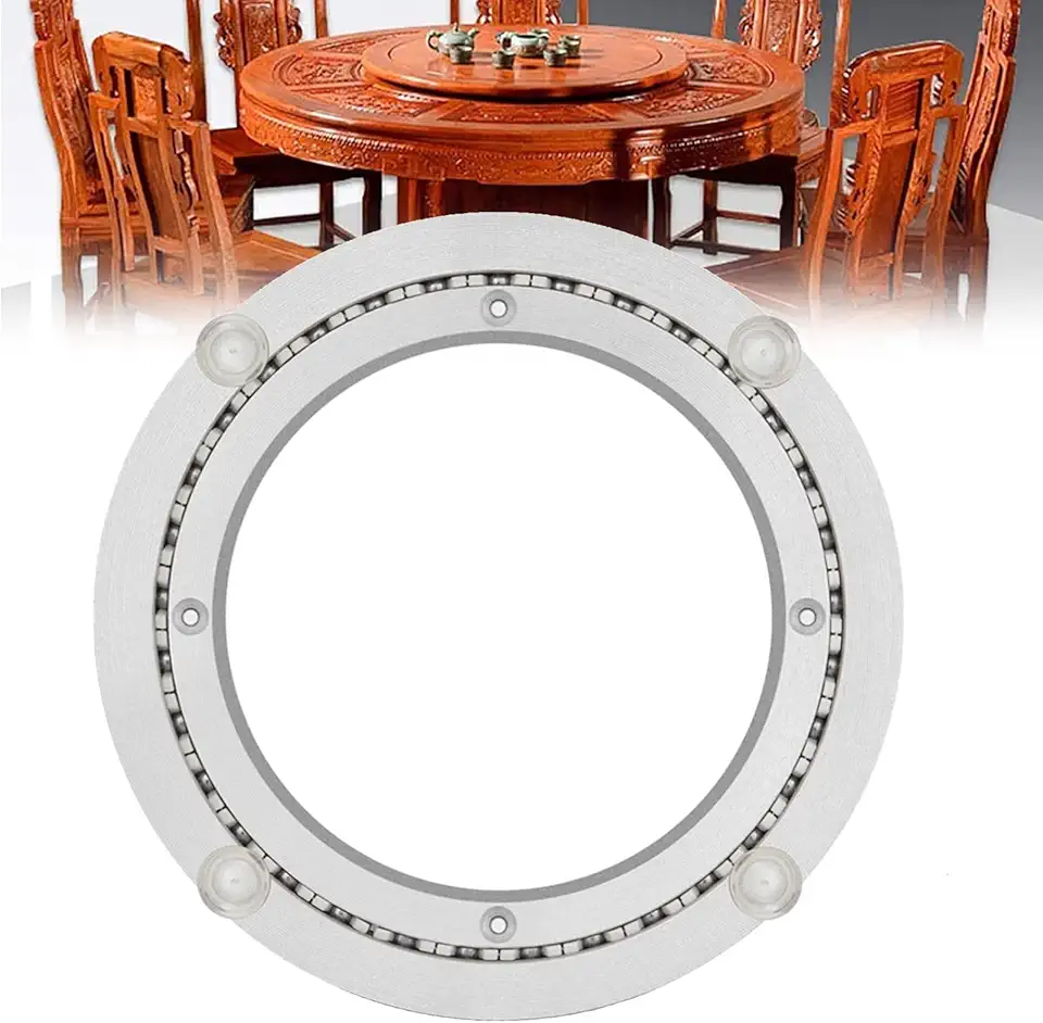 Swivels Plate Base Swivel Bearing for Kitchen Dining Table Lazy Susan Swivel Hardware Round Table Swivel Ball Bearing Heavy Duty Aluminium Alloy TV Monitor Stand