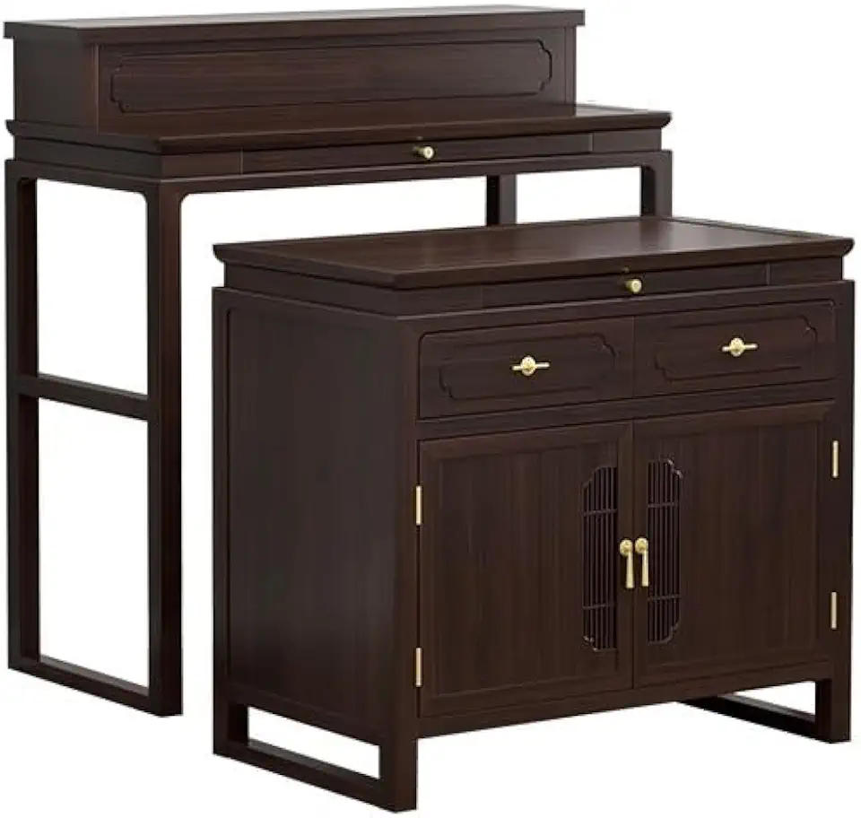 Altar Cabinet Solid Wood Altar Incense Table Buddhist Hall Simple Home Buddhist Altar Chinese Style Offering Table Modern Tribute Altar Buddha Altar(B)