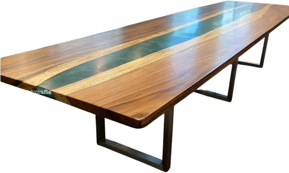 Personalized River of Colorful Art Table, Unique Living Room Furniture Decor, Beach Table, Office Table, Ocean Table, Coffee Table, Dining Table, Modern Home Decor, Gift New home (36x80 inch)