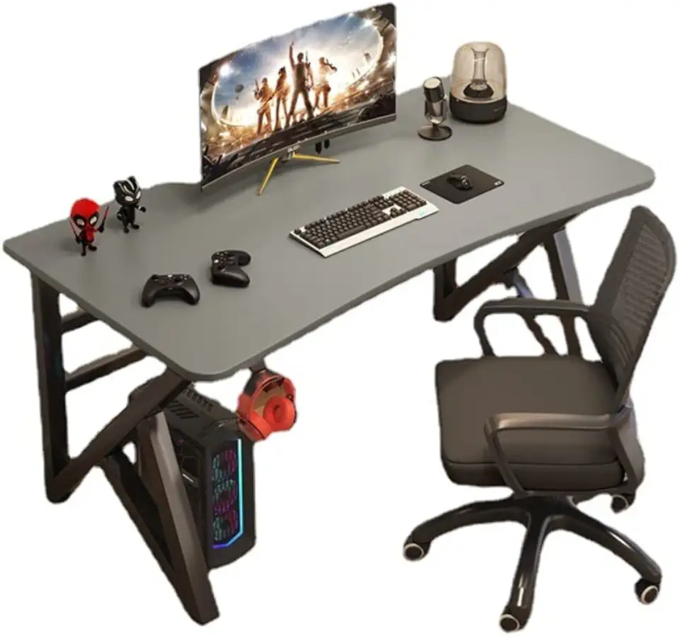 Computer Table Desktop Family E-Sports Table and Chairs Combination Table Bedroom Table Without Chairs(D,140cm)