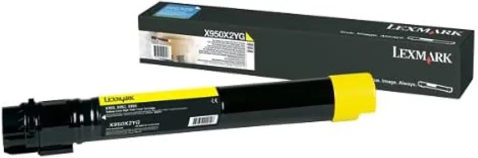 Lexmark 22Z0011 XS955 XS955DHE Toner Cartridge (Yellow) in Retail Packaging