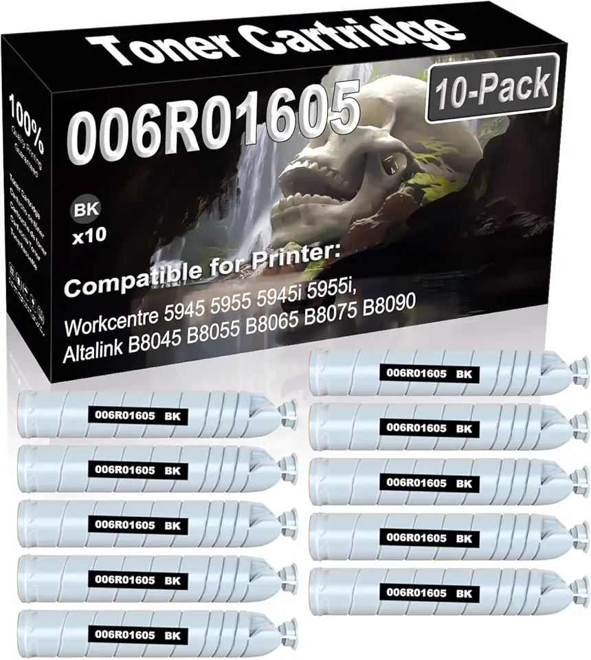 10-Pack Compatible High Capacity 006R01605 Imaging Toner Cartridge use for Workcentre 5945 5955 5945i 5955i Altalink B8045 B8055 B8065 B8075 B8090 Printer (Black)
