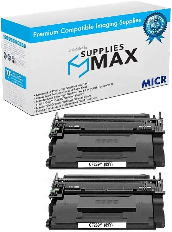 Compatible MICR Replacement for LJ Enterprise M507DN/M507N/M507X/M528DN/M528F Extra High Yield Toner Cartridge (2/PK-20000 Page Yield) (NO. 89Y) (CF289YD)