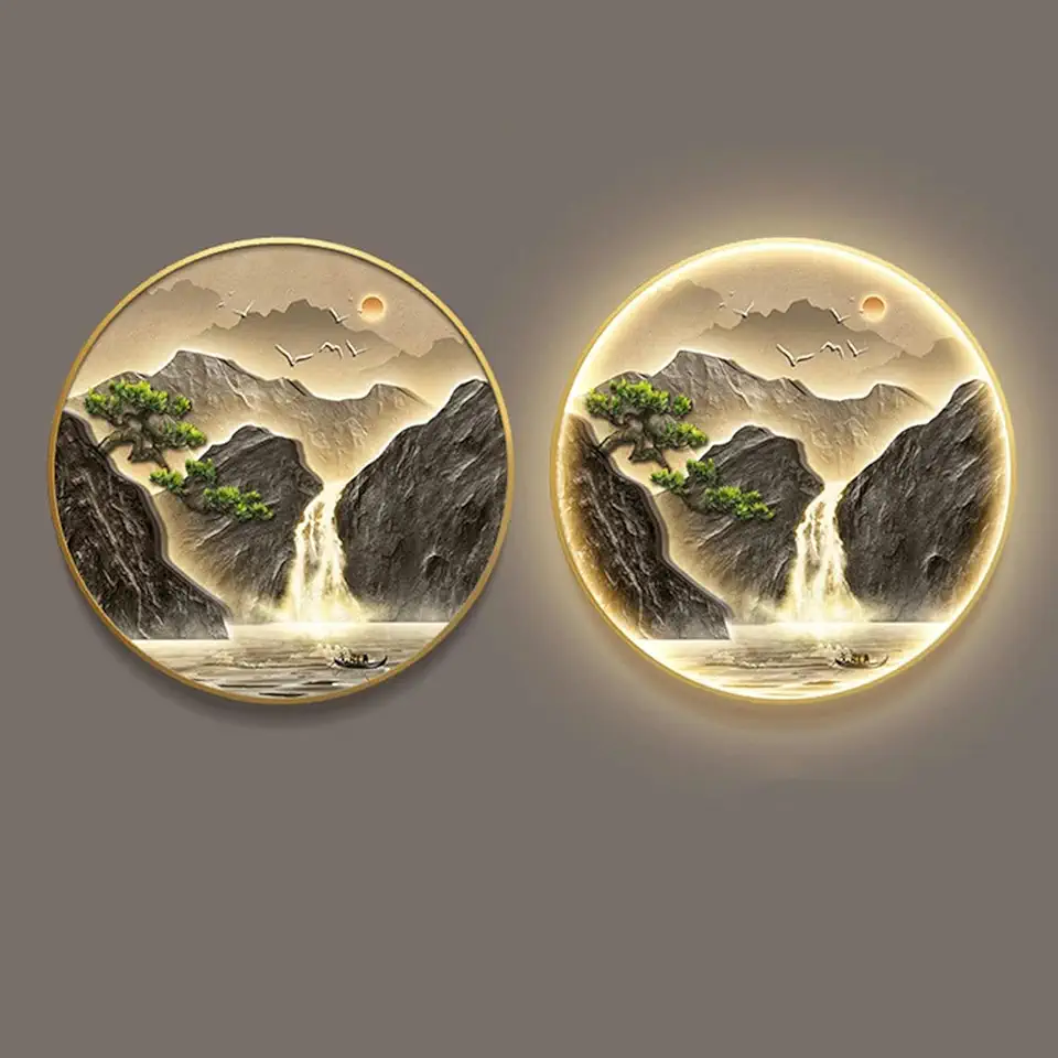 Wall Decoration LED Wall Decoration with Remote Control 3D Wall Sculptures