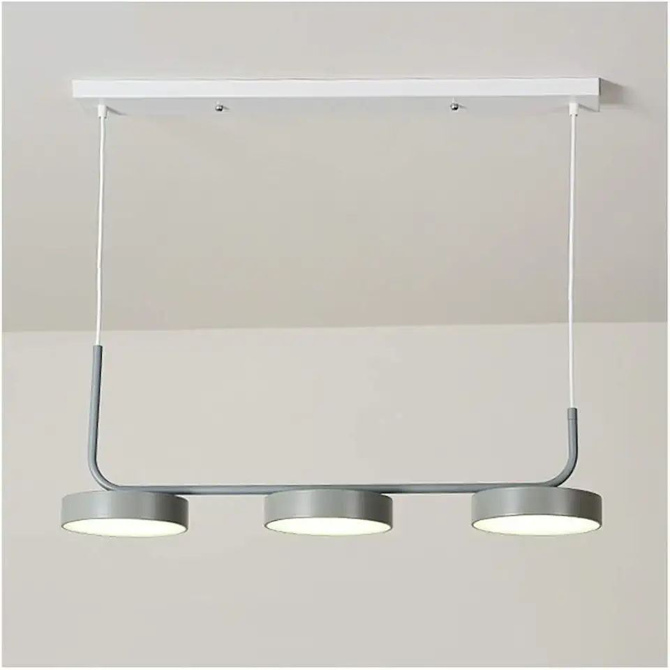 Chandeliers Light Nordic Simple Iron Acrylic Led Living Room Decor Ceiling Lamp Bedroom Dining Table Kitchen Study Chandelier Light,C