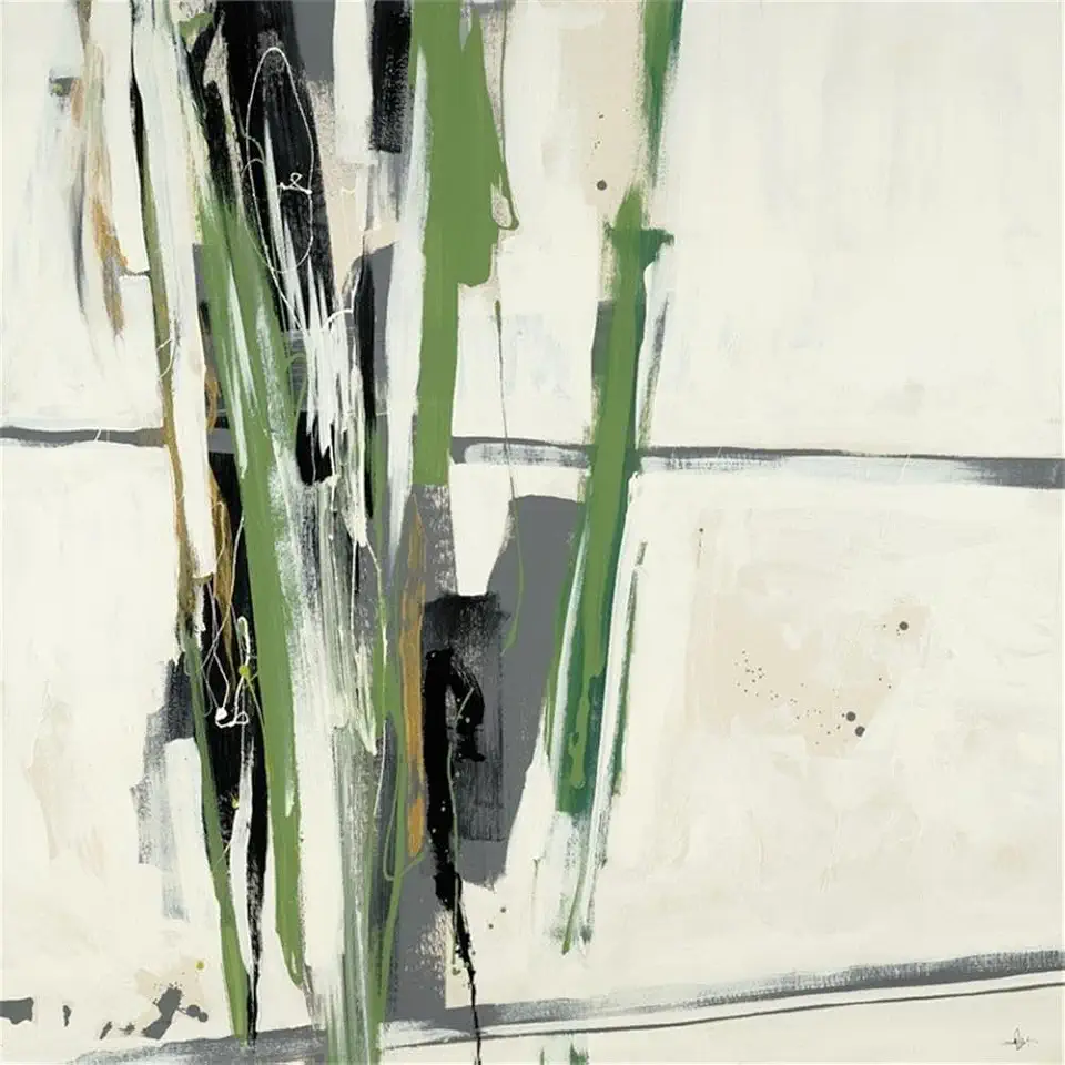 Giant Art 84x84 Through the Trees Fine Art Giant Canvas Print in Green