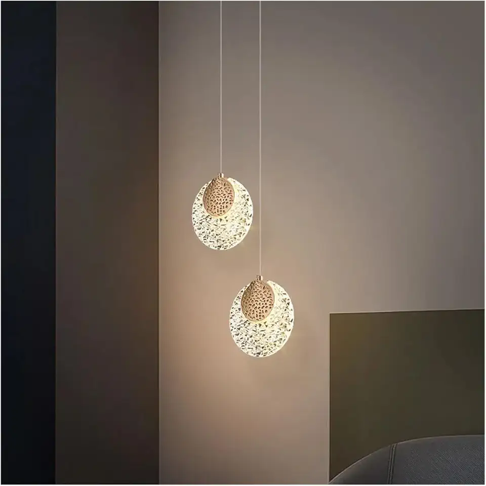 Nordic Crystal LED Pendant Lights Indoor Lighting for Home Living Room Decoration Dining Tables Bedroom Bedside Hanging Lamp,for Living Room