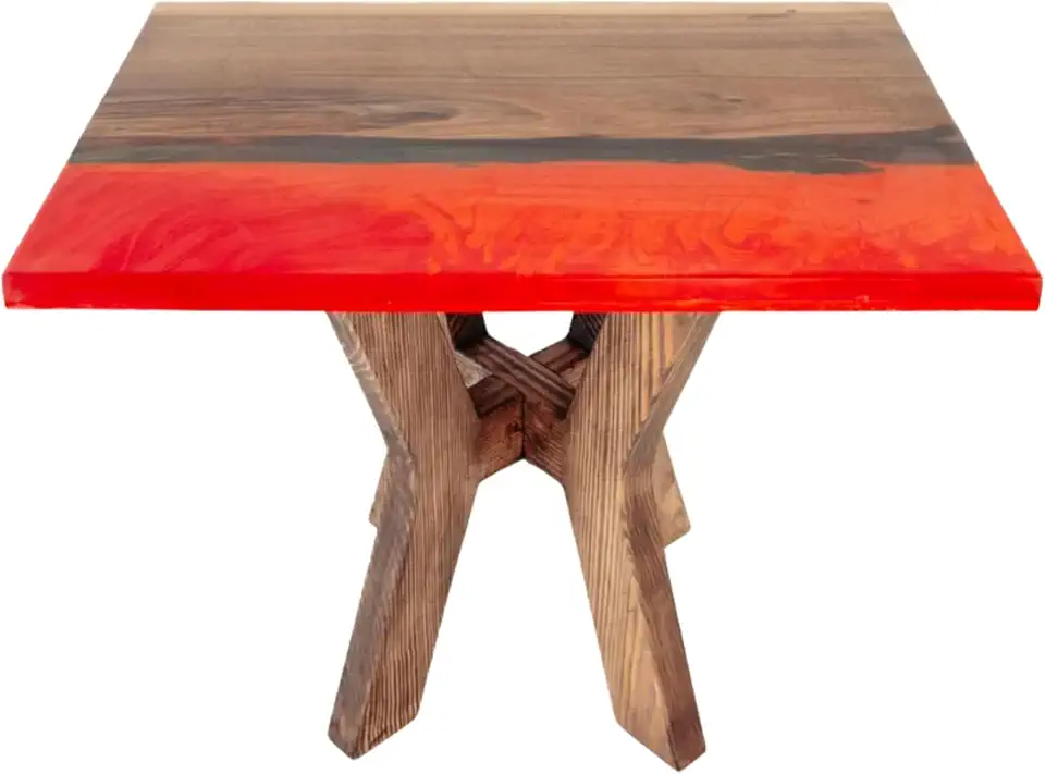 Luxury Red River Table, Unique Living Room Furniture Decor, Beach Table, Office Table, Red Sofa Table, Coffee and Tea Table, Dining Table, Home Decor, Gift New home, Bedside Table (36x80 inch)