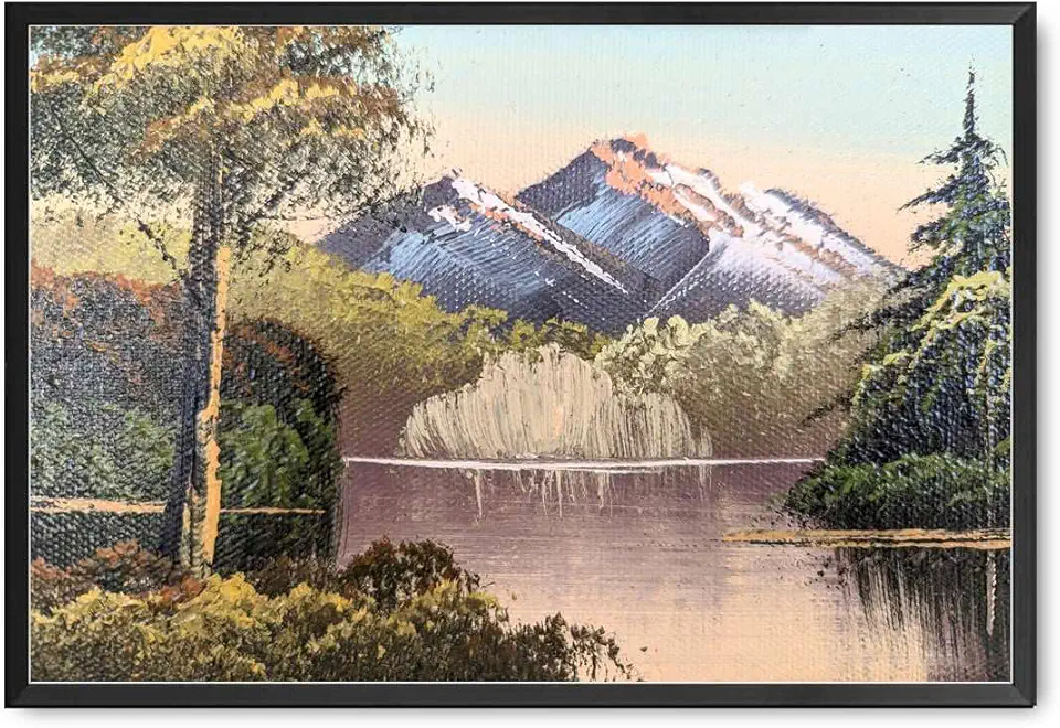 Sponsored Ad - LPFGEHKA Canvas PostersRetro Landscape Retro Mountain Kitchen Dining Wall Home Decor 16x24inch