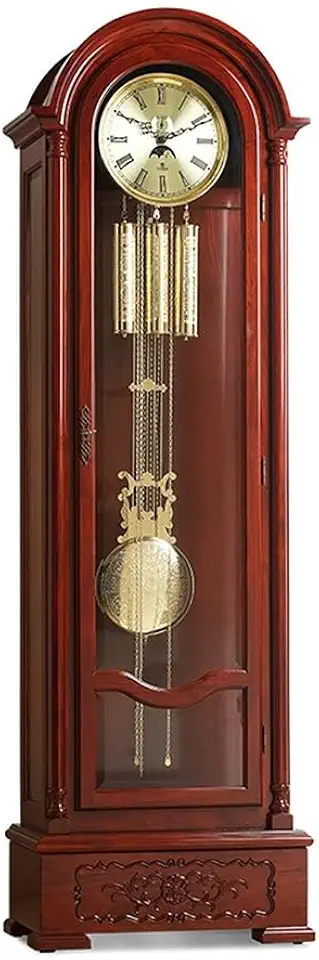Floor Clock Solid Wood Grandfather Clock 8 Music Loops Living Room European-Style Creative Standing Desk