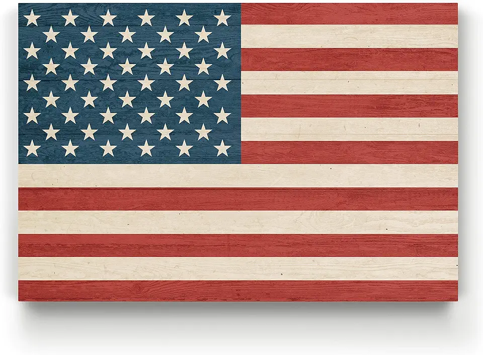 Sponsored Ad - Renditions Gallery Canvas Military Wall Art Modern Paintings & Prints Decor Vintage American Flag Rustic Patriotic Honor Wall Hanging Artwork for Bedroom Office Kitchen - 30