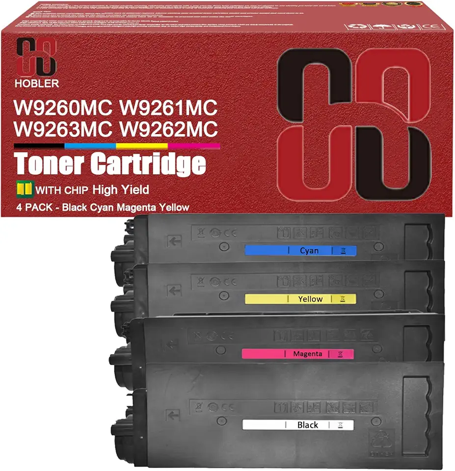 W9260MC W9261MC W9263MC W9262MC Toner Cartridge Compatible for HP W9260MC W9261MC W9263MC W9262MC Toner Cartridges Work for HP LaserJet X65455dn X65465dn Printers