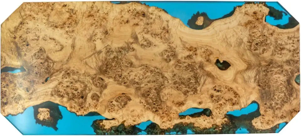 Custom Order Blue Design Table, Personalized Breathtaking Scenery Epoxy Resin Table, Office Table, Ocean Waves Table, Handmade Coffee Table, Dining Table, Modern Home Decor (36x60 inch)