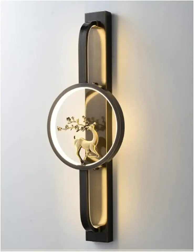 Wall Light Mirror Reading Lamp Gold All Copper Lucky Deer Wall Lamp, Modern Luxury - Art 3000K Warm Wall Light