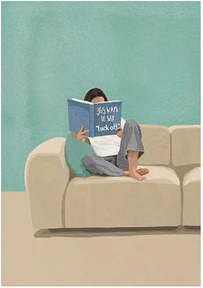 Pure Hand-Painted Paintings on Canvas Hand-Painted Oil Painting Modern Minimalist Abstract Character Decorative Painting Wall Decor Artwork for Home Office Decoratio A-60 * 85cm