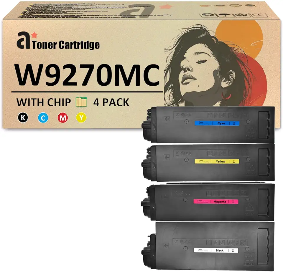 W9270MC Toner Cartridges for HP W9270MC W9271MC W9273MC W9272MC Toner Cartridge Compatible for HP Laserjet Enterprise X677 X67755dn X67755z X67755s X67765z X67765dn
