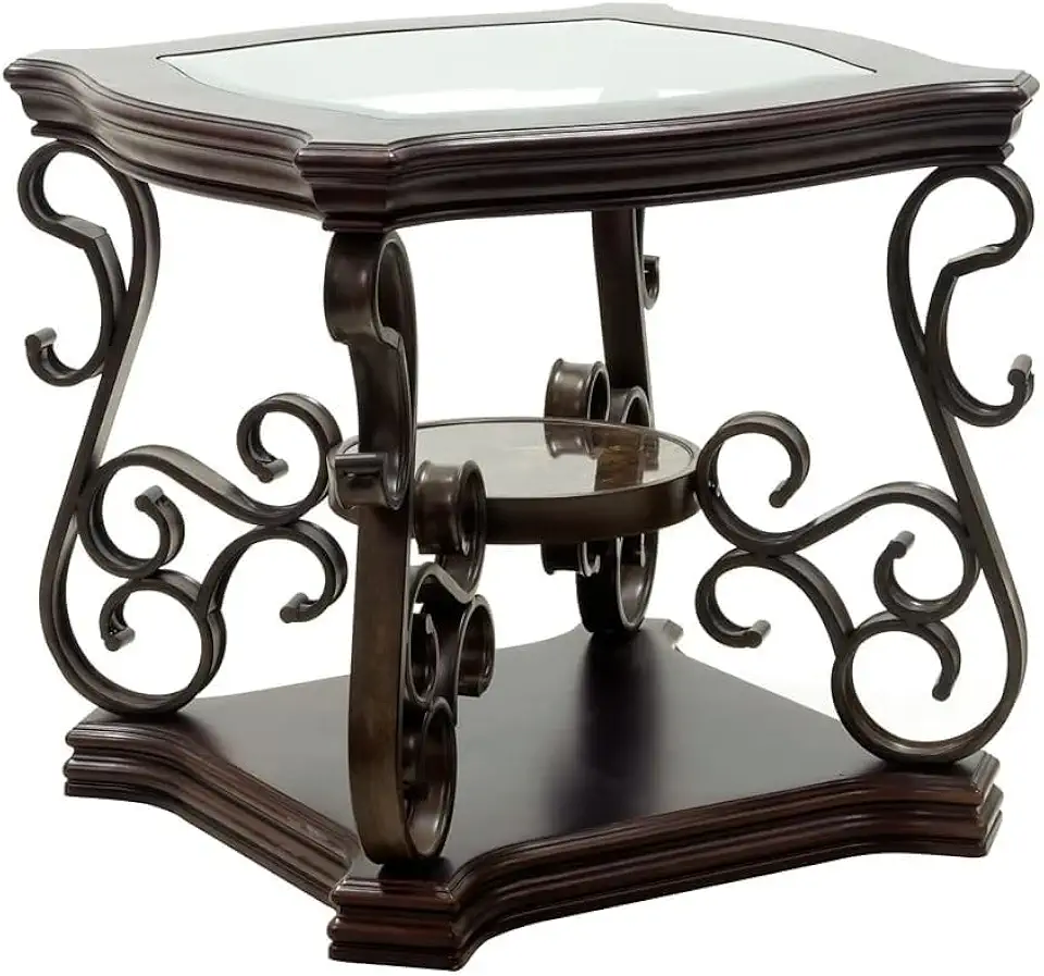 Middle Shelf Coated Metal Legs Cocktail Coffee Table Sofa Tea Table Glass Desktop Marble Paper