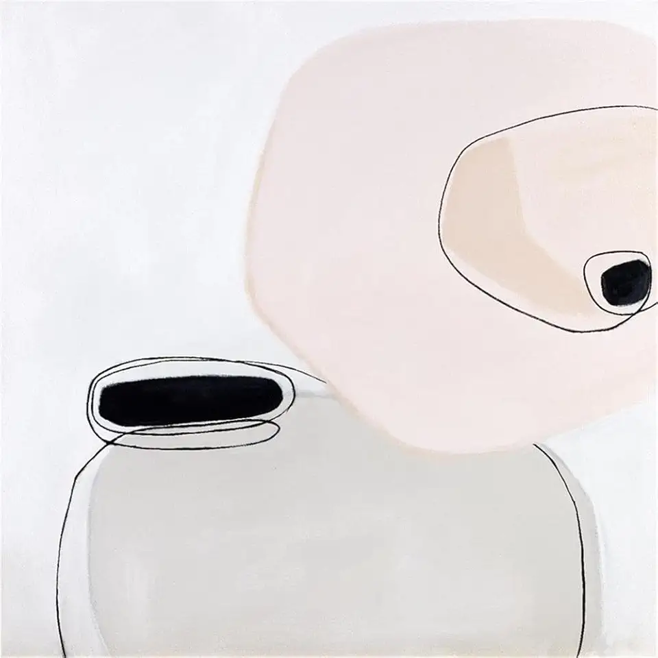 Giant Art 84x84 TRANQUILITY Fine Art Giant Canvas Print in Pink