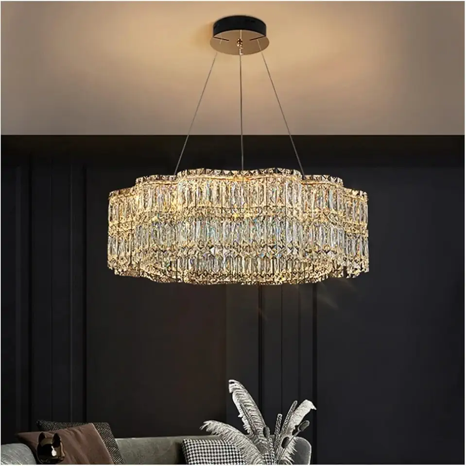 Chandeliers,Modern Crystalp Led Lights Compatible with Home Decor Bedroom Ceilings,Art Decor/Color/60Cm (Color 60Cm)