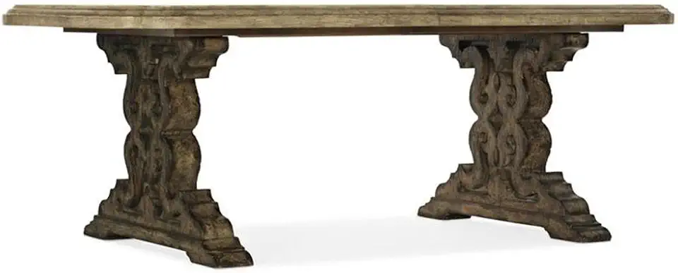 Hooker Furniture Dining Room La Grange Le Vieux 86in Double Pedestal Table