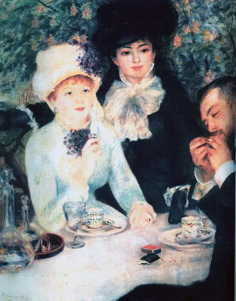 Toperfect 12 Paintings after the luncheon Pierre Auguste Renoir Oil Art on Canvas - Famous Artworks -Size04, $50-$2000 Hand Painted by Art Academies' Teachers