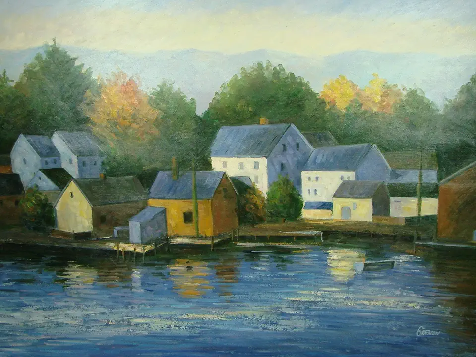 Scenic Landscape Oil Painting by Grenon 60