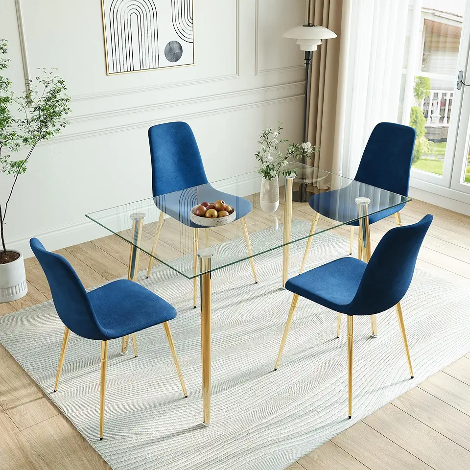 Glass Dining Table Set for 4, 51