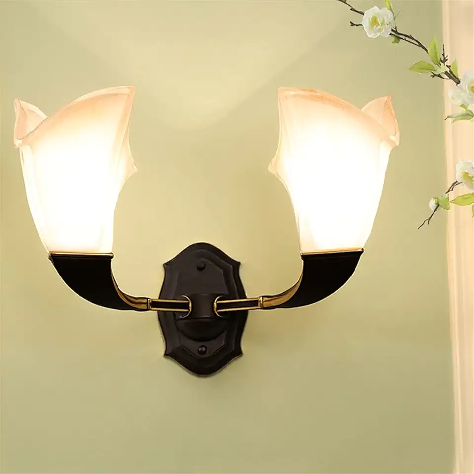 Wall Sconces, European Wall Light Full Copper Modern Lamp Living Room Bedroom Bedside Corridor Staircase Courtyard Art Lighting