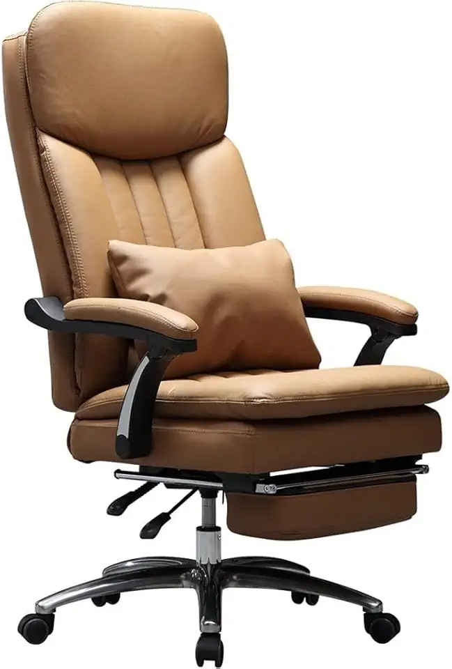 Luxury Boss Chair Big Tall Executive Office Chair, Home Office Chair, Computer Desk Chair, 360°Rotation Task Chair, Adjustable Height, Rock This Chair for Small Spac