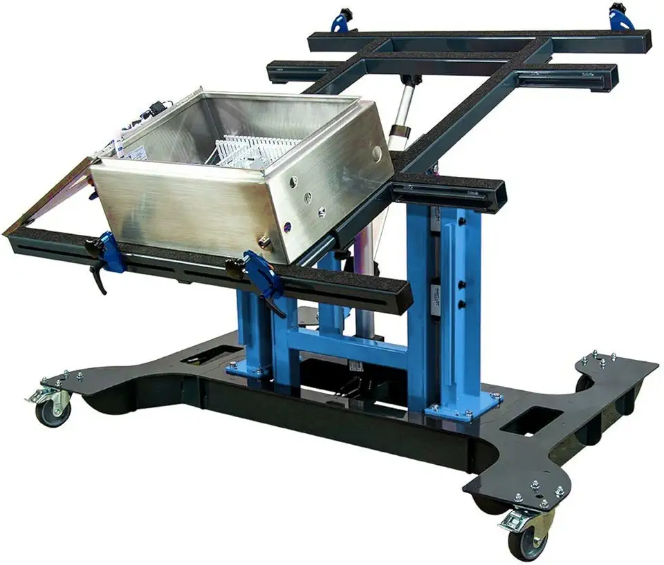 Dual Axis Multi-Angle Tilting & Height Adjustable Control Panel Mounting & Assembly Table - Made in USA