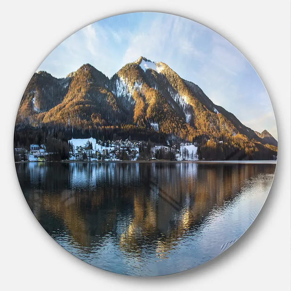 Designart Metal Wall Art-Disc of 23, 23'' H x 23'' W x 1'' D 1P, Blue