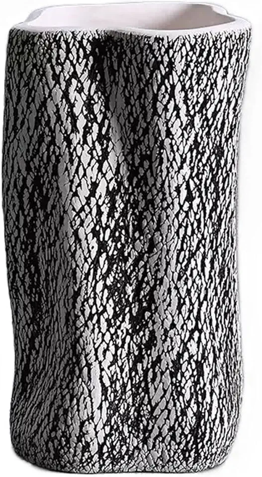 Aimeryup Pub Vase Ceramic Ornament Decor Flower Arrangement Desktop Living Room Dining Table Hotel Shop 17X19X31CM(Size:17X19X31CM,Color:A)