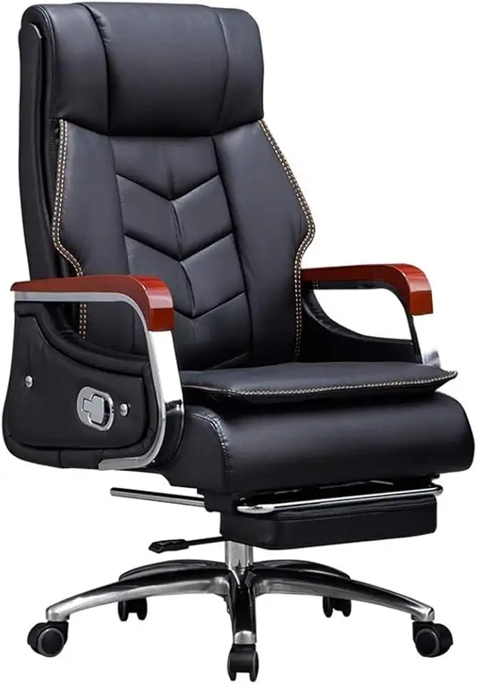 Big and Tall Executive Recliner Office Chair with 360° Swivel, Headrest, and Smooth Rolling Wheels, Comfortable Executive Swivel Chair for Home and Workspaces