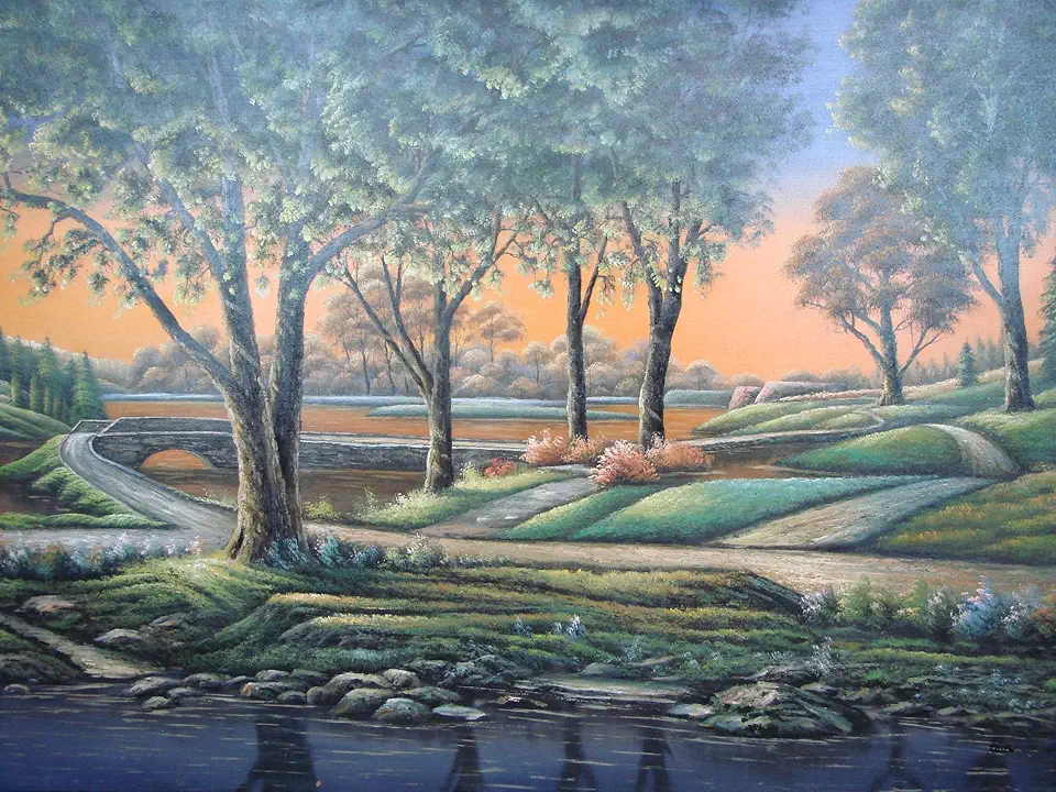 Scenic Landscape Oil Painting by Rosen 60