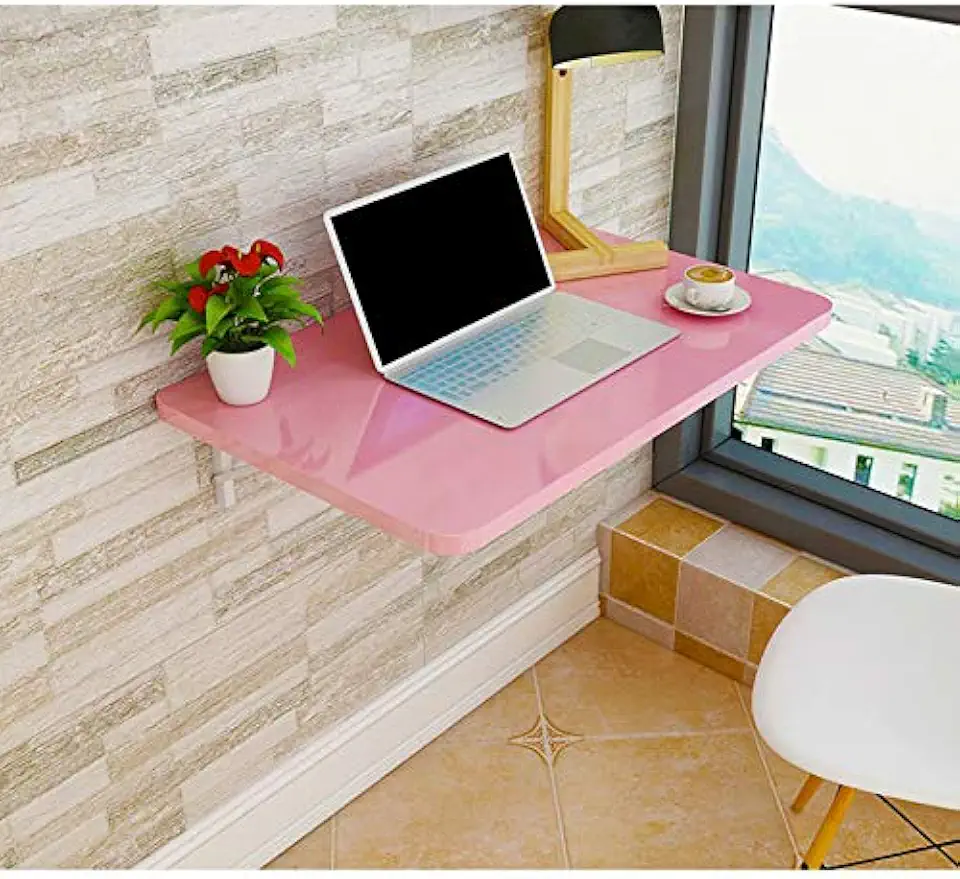 Heavy Duty Wall Mounted Folding Table - Space-Saving Workbench & Dining Desk, Max Load 50kg/110lb, Ideal for Home Office, Kitchen & Study, Perfect for Apartments