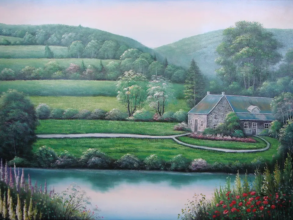 Scenic Landscape Oil Painting by Joy 60