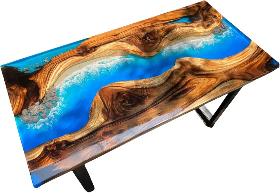 Unique Living Room Furniture Decor, Beach Table, Personalized Table, Office Table, Ocean Waves Table, Handmade Coffee Table, Dining Table, Modern Home Decor, Gift New home (36x80 inch)