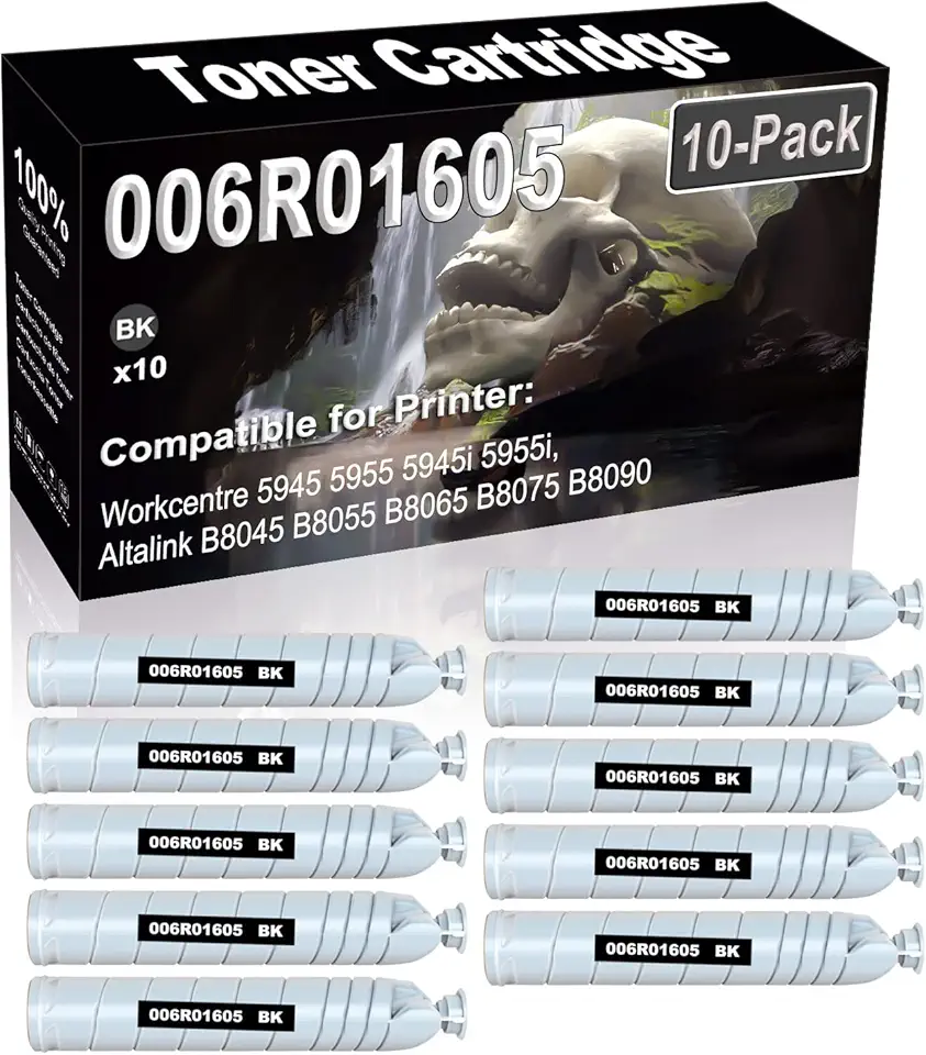 10-Pack (Black) Compatible High Yield 006R01605 Laser Printer Toner Cartridge use for Workcentre 5945 5955 5945i 5955i Altalink B8045 B8055 B8065 B8075 B8090 Printer