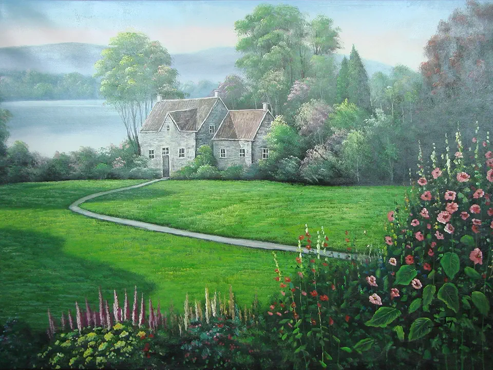 Scenic Landscape Oil Painting by Joy 60