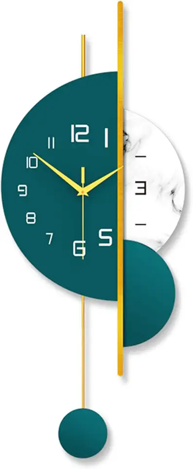 Art Decoration Wall, Light Luxury Home Silent for Living Room, Fashionable and Creative Simple Quartz,B (B)