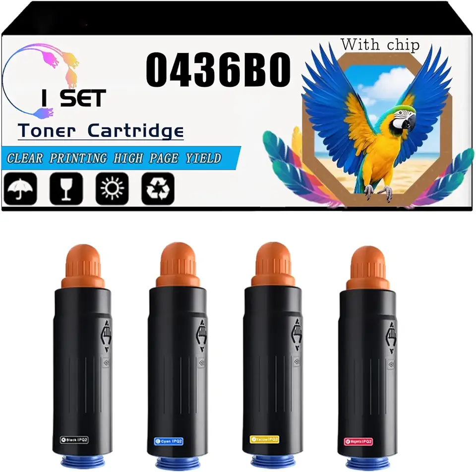 Compatible for Canon imagePRESS C7010VP C7010VPS C7011VP C7011VPS Printers, 0436B003 0437B003 0438B003 0439B003 Toner Cartridge, High-Yield 35500 Pages, Strong Print Clarity (4-Pack BK/C/M/Y)