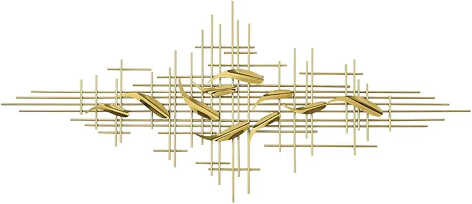 Artwork Wall Metal Wall Decoration,Metal Wall Art Sculpture for Living Room Bedroom Background Wall Hanging Home Decor