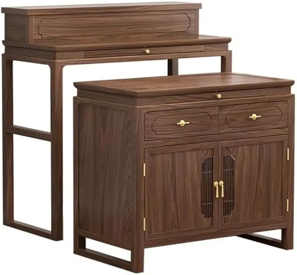 Altar Cabinet Solid Wood Altar Incense Table Buddhist Hall Simple Home Buddhist Altar Chinese Style Offering Table Modern Tribute Altar Buddha Altar(A)