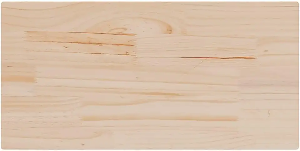 Table Top Set of 4 Natural Solid Pine Wood Dining Table top Kitchen countertops for Office Desk Kitchen countertop 35.4 x 17.7 x 1.0 in