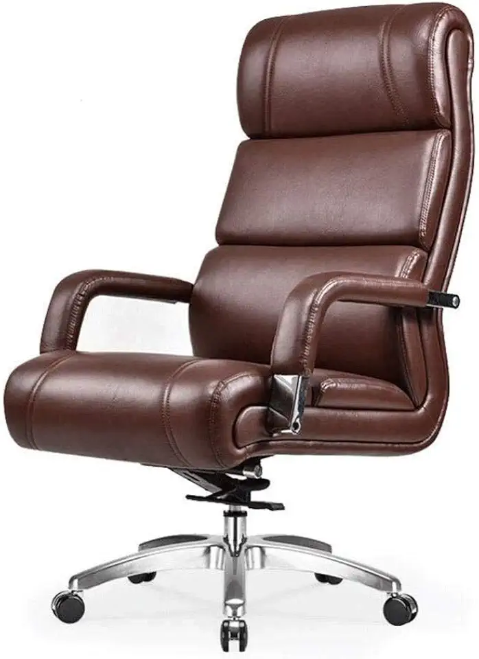 Executive Office Chair Soft Breathable Stylish Simple Swivel Computer PU Leather Chair Modern Luxury Workspace Seating