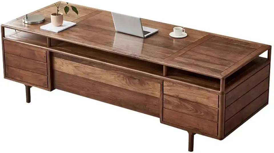 DorkTees Home Office Desk Solid Wood Desk Boss Simple Atmosphere Office Home President Computer